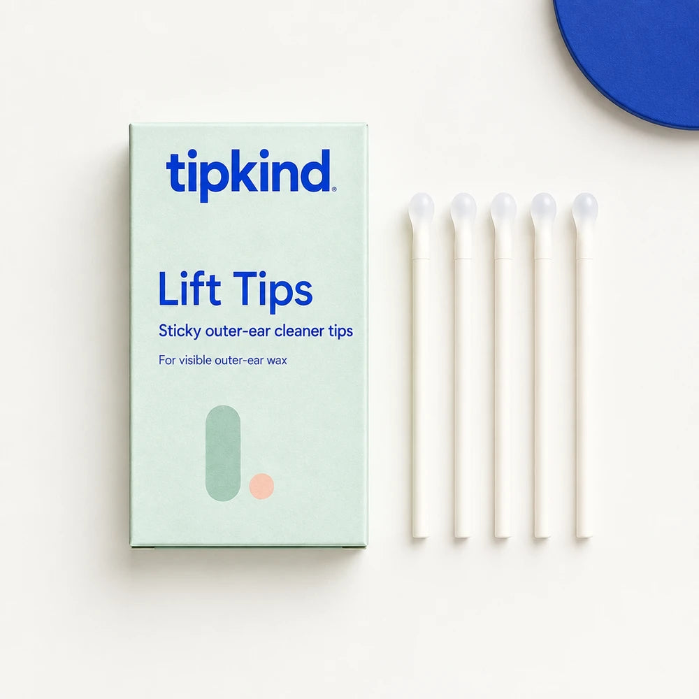 Tipkind Lift Tips pack and product contents concept.